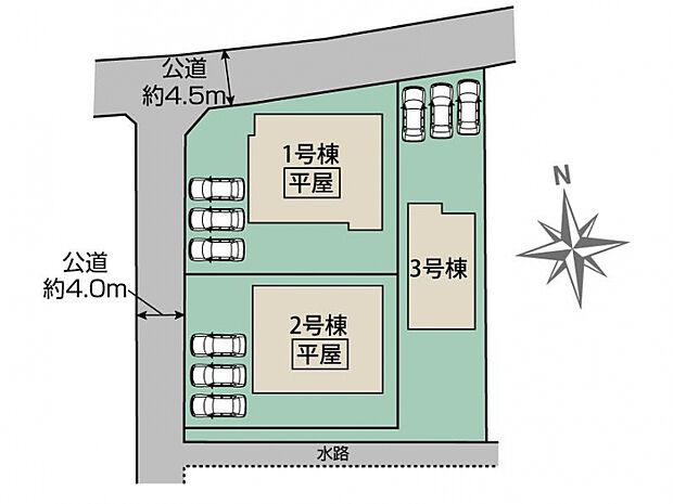 深谷市稲荷町北3棟 区画図
