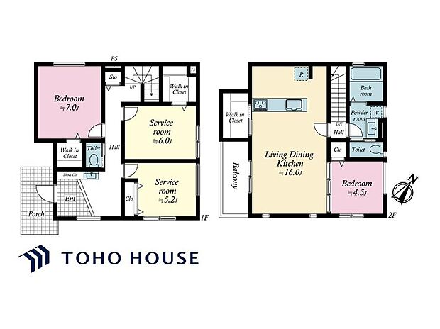 6980万円、2LDK+2S（納戸）、土地面積113.37m2、建物面積102.46m2