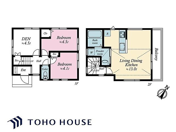 3580万円、2LDK+S（納戸）、土地面積60.85m2、建物面積60.36m2