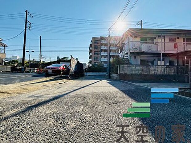 前面道路です。