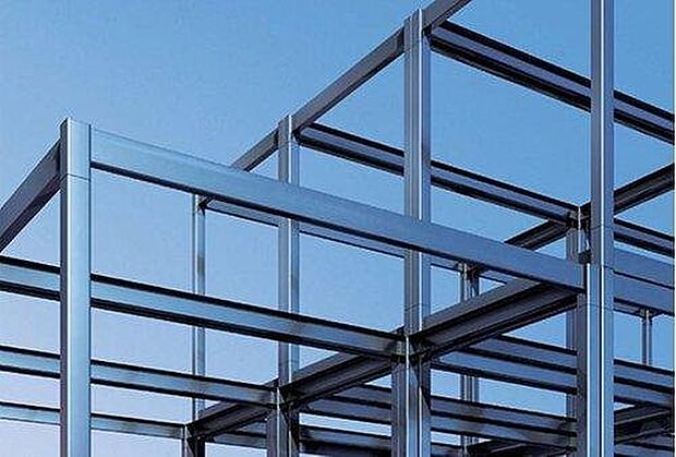 【鉄骨ラーメン構造】トヨタホームでは高層ビルにも採用されている鉄骨ラーメン構造を採用しています。柱単体よりもボックス化することで強度は1.5倍に。倒壊・損壊を防ぎます。