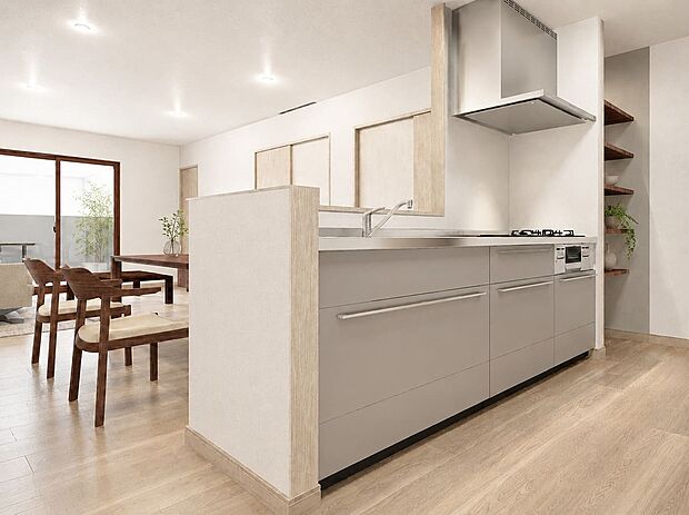 【イメージパース（新築参考3階建てプラン）】長く住み続けるお家だからこそ、構造や間取りから内装、設備に至るまで徹底的にこだわりたい！そんな方にぴったりの自由設計です