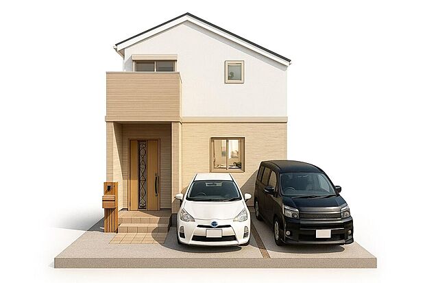 【外観】
流行に左右されず、将来にわたって価値が継続する「上質」な佇まい。おしゃれな雰囲気や自然の潤い、親しみやすさといった暮らしを豊かにしてくれる住空間です。(※イメージパース)