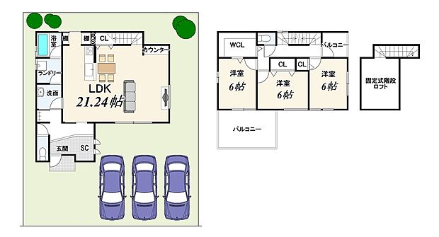 【新築参考プラン】建物102.47m2/1999万円