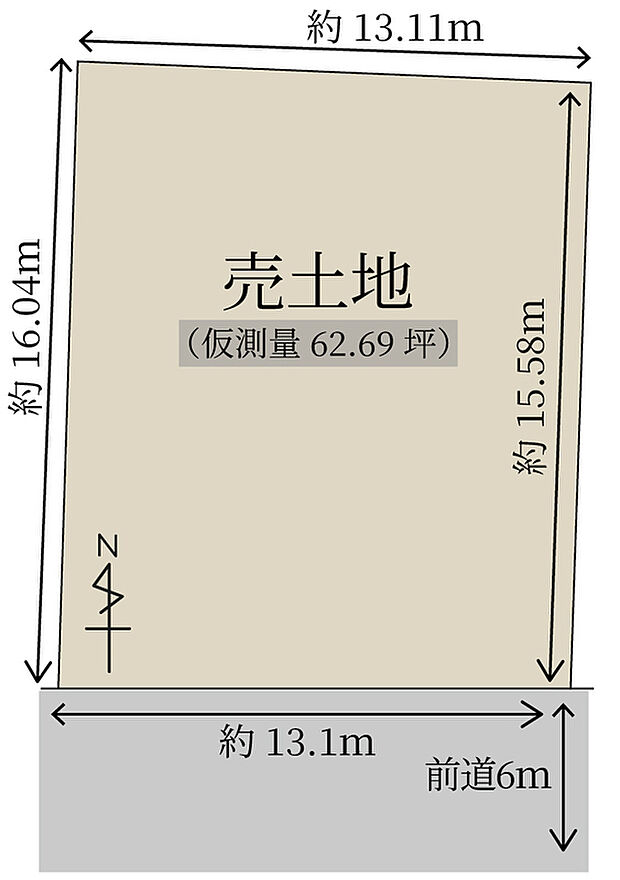 建築条件無土地価格