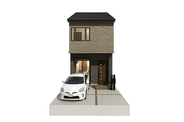 【【1号地外観イメージパース】】外観や内観はお好きな色に変更が可能です!お気軽にご相談ください!