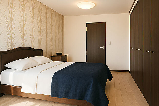 【【イメージパース】】アクセントクロスでメリハリのある空間に!