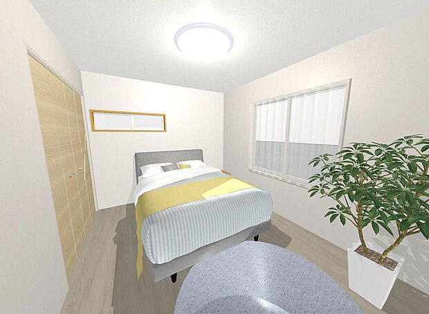 間取り図を基に作成したイメージパース図です。外構など、ご要望ございましたらお客様に合わせて作成いたします
【建物プラン例：建物価格1700万円、建物面積81.27m2】