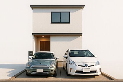 【2号地:(パース図:外観)】