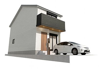 【新築参考Bプラン：外観パース図】