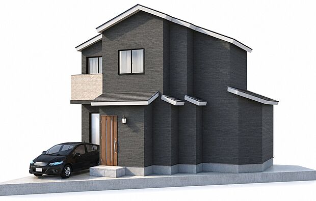 【1号地外観パース】モデルハウス・現地ご案内いたします！お気軽にお問い合わせください！