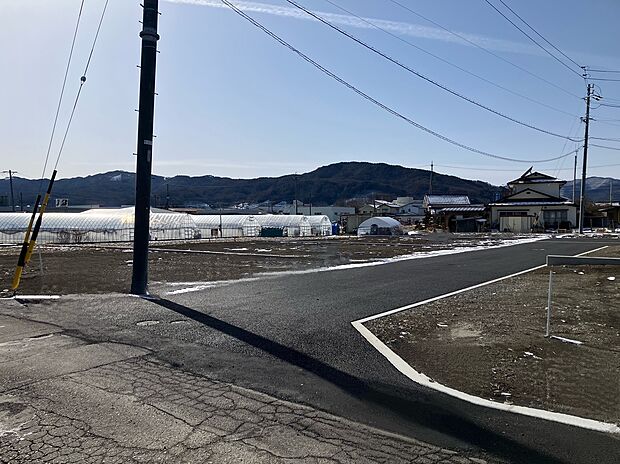 分譲地入口（2026年2月撮影）