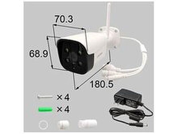 【防犯カメラ】人感センサー、LEDライトを内蔵した防犯カメラを採用。住宅に調和するデザインでありながら、映像はドアホンや外出先でスマホからも録画映像が確認でき安心です。