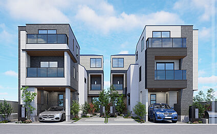 外観街並みパース