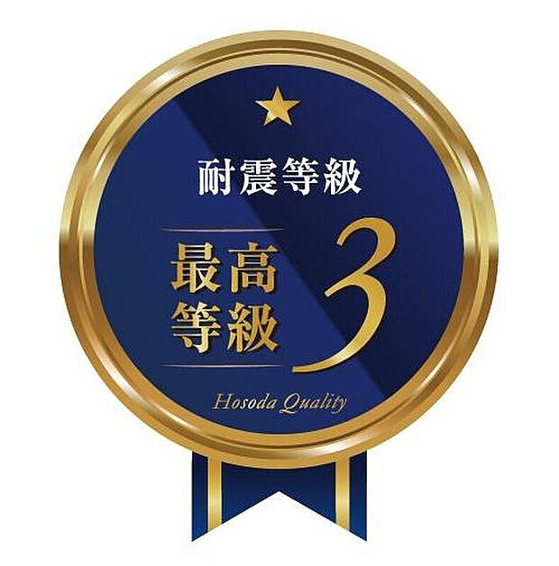 【耐震等級3耐震等級3】細田工務店の技術は、住宅性能表示制度で最も高い耐震等級「3」の基準を超える量の耐力壁・準耐力壁によって、高い耐震性能を実現しています。これは、建築基準法の1.5倍を上まわる強度です。