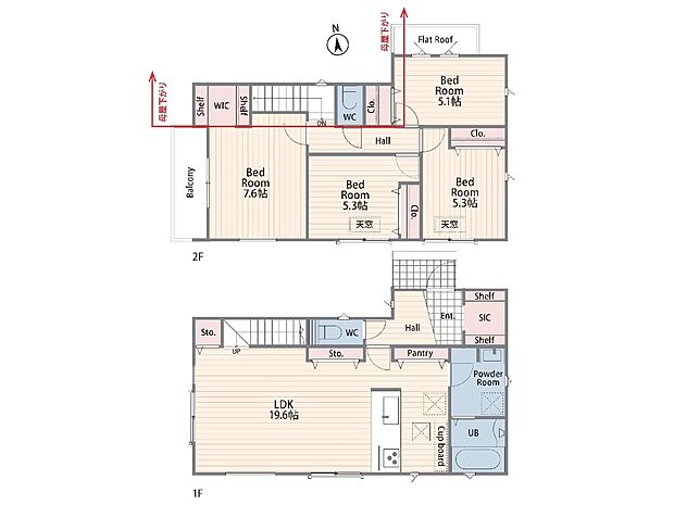 2号棟　間取図