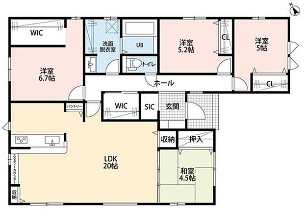 (4号棟)、価格4348万円、4LDK+S、土地面積213.94m2、建物面積101.85m2

