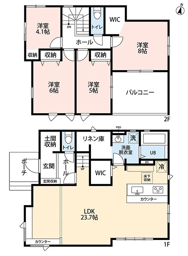 4LDK、土地面積161.21m2、建物面積112.99m2