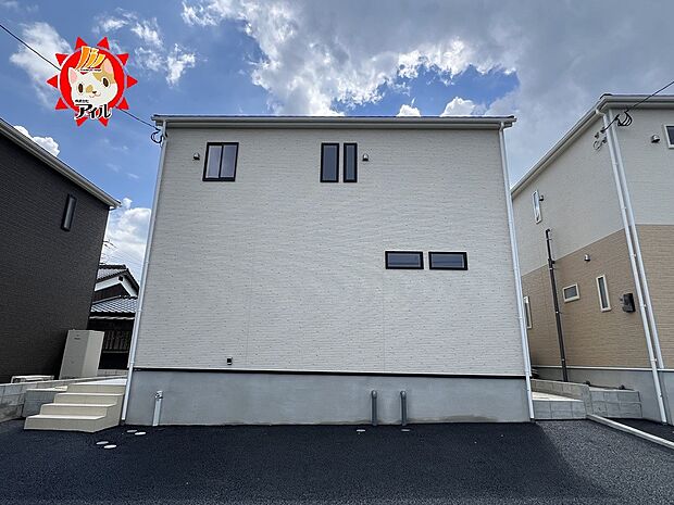 【Cradle garden 春日市白水池第4】2号棟外観 現地(2025年8月下旬撮影)