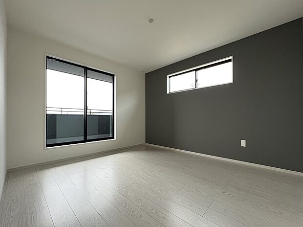 2階には洋室を4部屋ご用意いたします(1号棟同仕様)