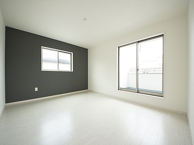 2階には洋室を3部屋ご用意いたします(同仕様)