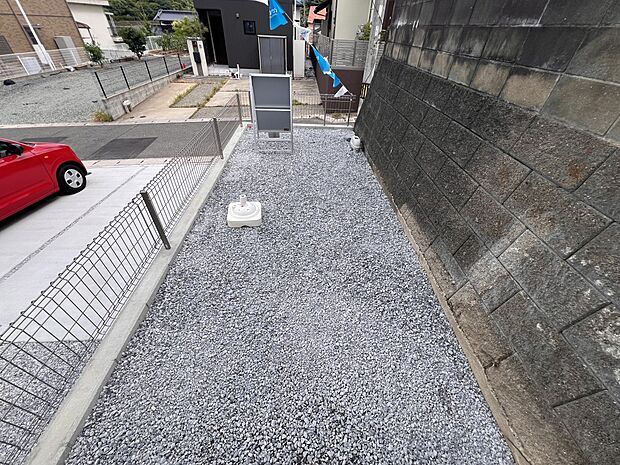 【現地外観写真】外構スペース(1号棟)