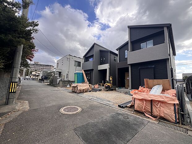 【前面道路含む現地写真】北西側4.9m公道