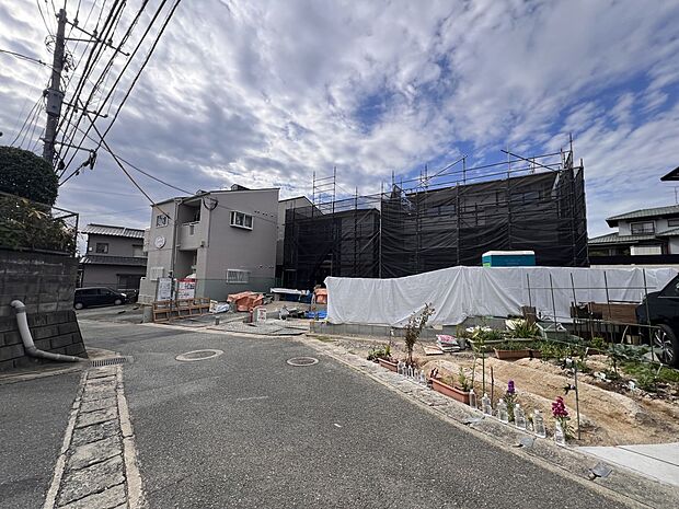 【前面道路含む現地写真】前面道路：南東側4.1ｍ公道