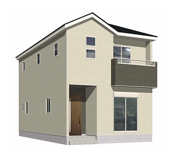 【完成予想図(外観)】完成予想外観パース(2号棟)