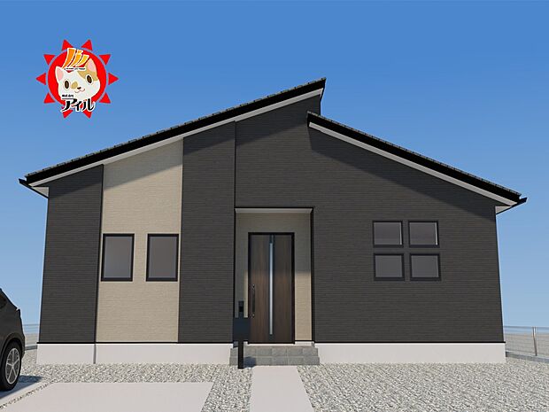 【完成予想図(外観)】完成予想外観パース