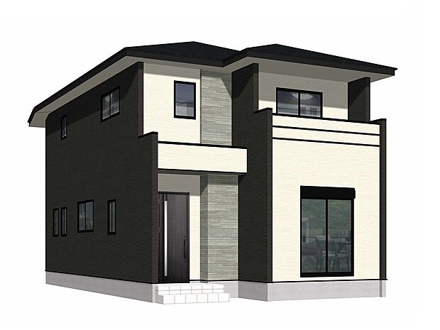 【完成予想図(外観)】完成予想外観パース(2号棟)