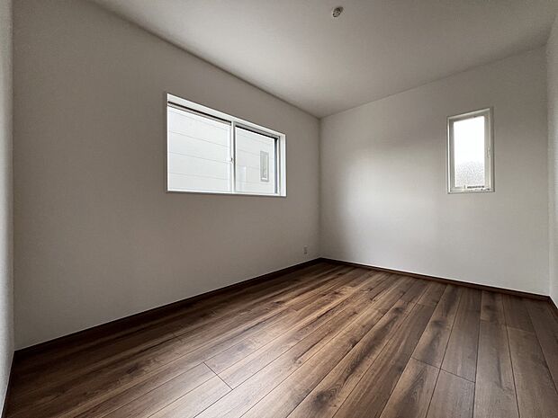 【洋室】洋室6帖　2階の居室は全室6帖以上のゆとりある間取りです(1号地)