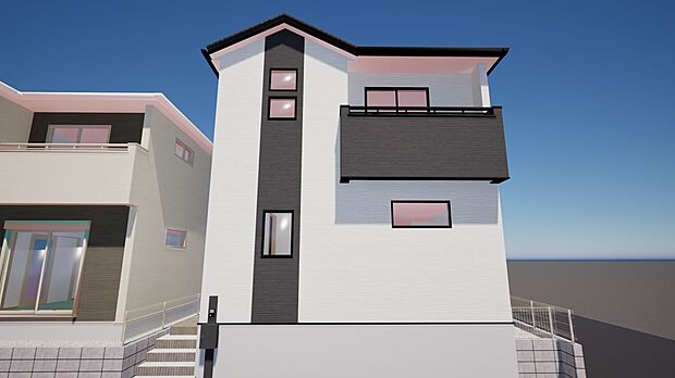 【完成予想図(外観)】外観完成予想図（2号棟）