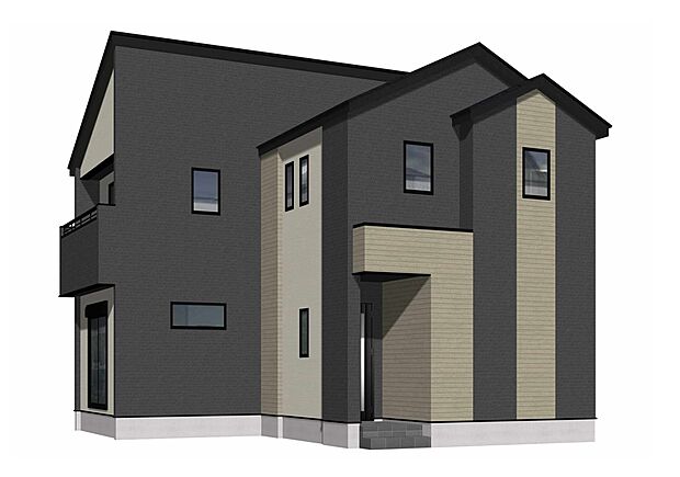 【完成予想図(外観)】完成予想外観パース(2号棟)