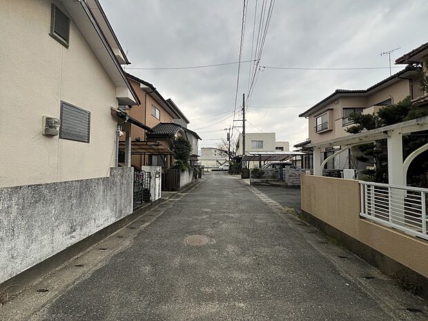 【前面道路含む現地写真】西側4.5m私道