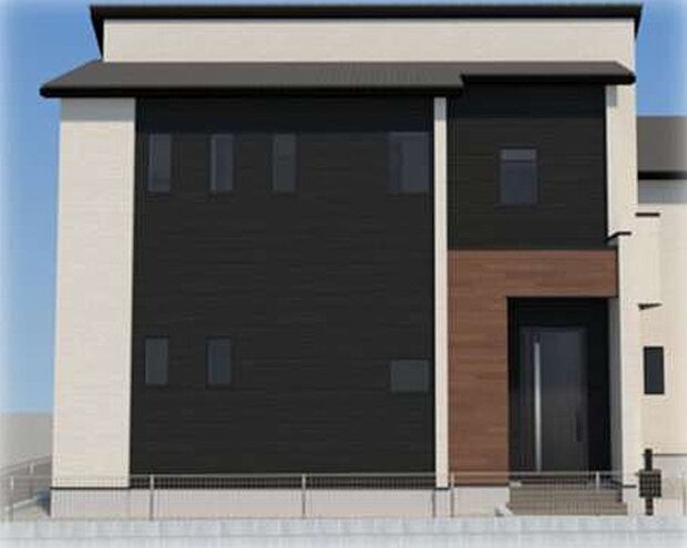 【完成予想図(外観)】完成予想外観パース(2号棟)