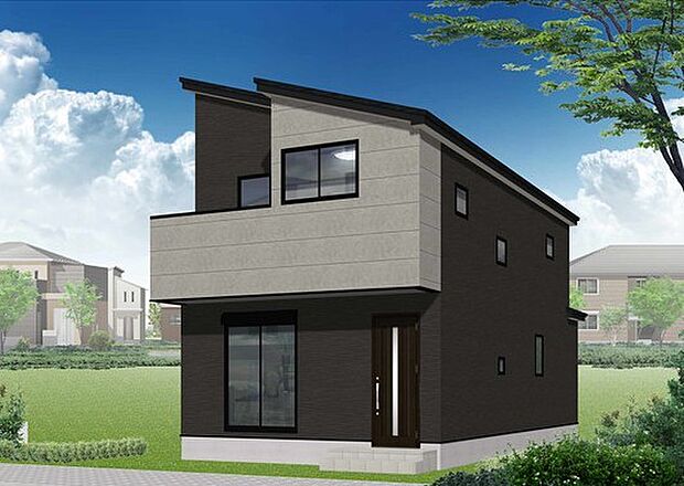 【完成予想図(外観)】完成予想外観パース(2号棟)