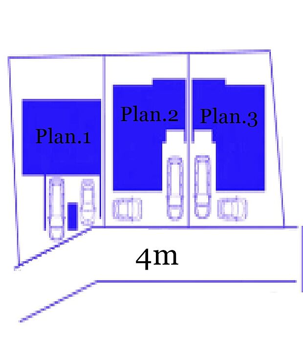全棟カースペース2台分あり（車種によります）。セカンドカーや自転車を置いたり、お車での来客も気兼ねなくお留めいただけますね。多用途にご利用いただけるスペースです。
