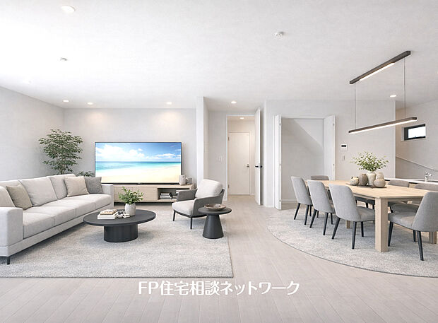 本画像はAIがCGで家具・小物作成しており、実際の現地に家具等は設置されておりません。また、販売価格に家具等は含まれておりません。