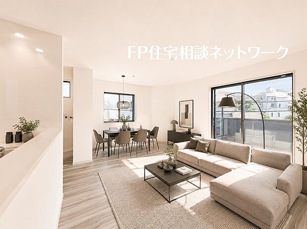 ＜1号棟＞※本画像はAIがCGで家具作成しており、実際の現地に家具は設置されておりません。また、販売価格に家具等は含まれておりません。
