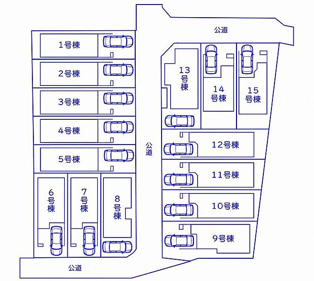 整った街並みが広がる大型分譲地。車の通りが少なく、落ち着いた環境でゆったりと暮らせるのが魅力です。小さなお子さまのいるご家庭にも嬉しい、穏やかで安心感のある住環境です。