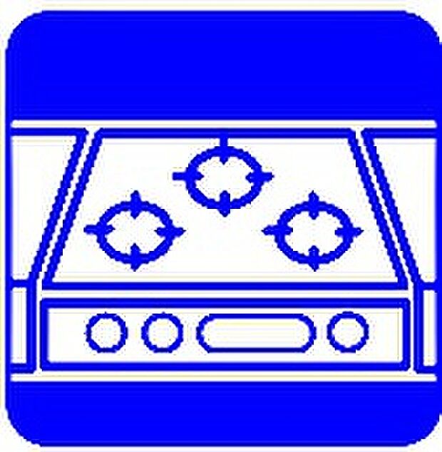【3口ガスコンロ】慣れている方も多く、火力が目に見えるため、使いやすいという方も多い、3口のガスコンロ仕様です。新生活に伴い、鍋を買い換える必要がない世帯も多く、使い慣れた道具をそのまま使えます。