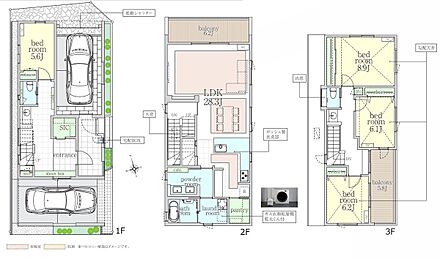 ※建物面積に車庫部分40.30ｍ2含む 