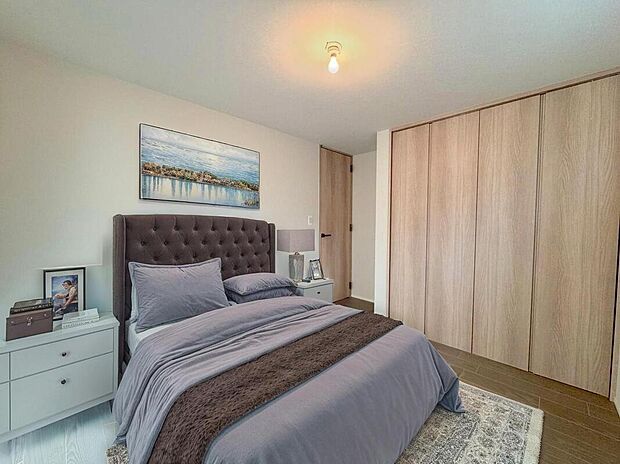 【洋室】全室2面採光、収納付きのお部屋でリモートワークや子供部屋にも最適です♪家具はCGです♪