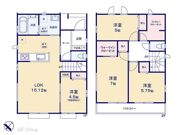 【4LDK】図面と異なる場合は現況を優先