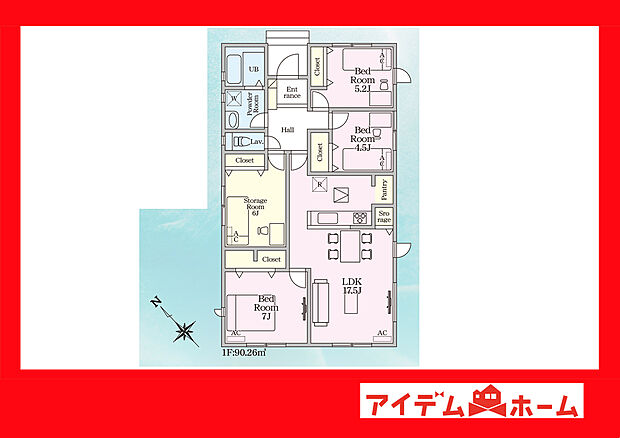 ●○●○2号棟間取り○●○●
　　　平日の案内も可能です♪
　お気軽にお問い合わせください！