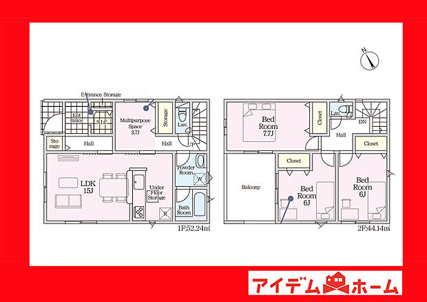 ●○●○1号棟間取り○●○●
平日の案内も可能です♪
お気軽にお問い合わせください!