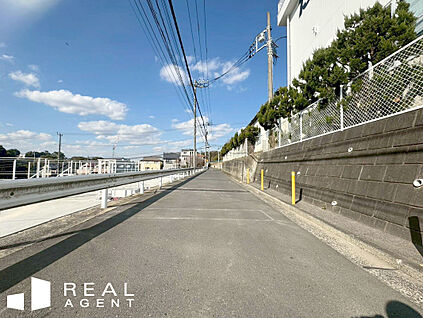 現地前面道路