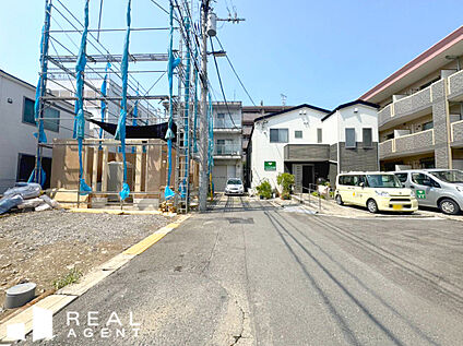 現地前面道路