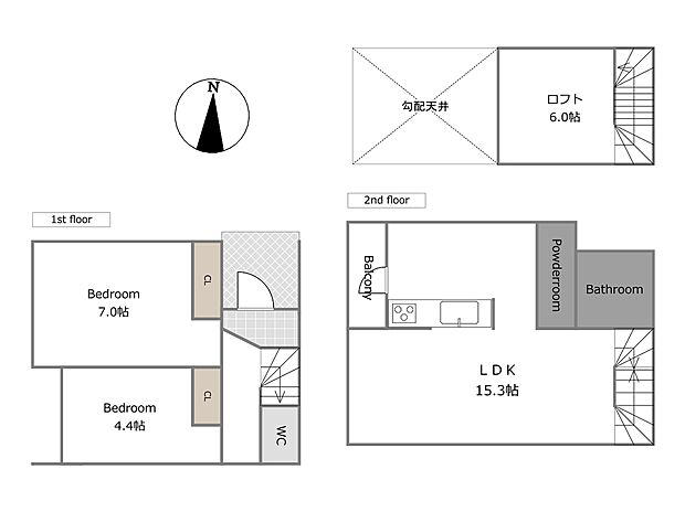【B号棟参考プラン】建物込5680万円、土地面積60.24m2、建物面積60.75m2(期間限定!建物フリープランに付き、お客様のご要望をお聞かせください!)